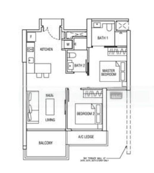 2 Bed Apartment (Condo) for Sale in  Alex Residences - Image 11